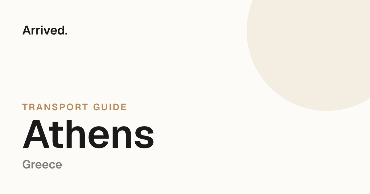 Athens transport guide