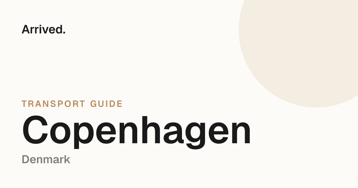 Copenhagen transport guide