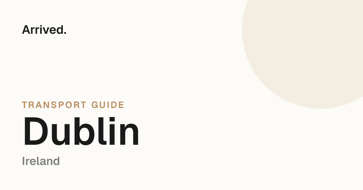 Dublin transport guide