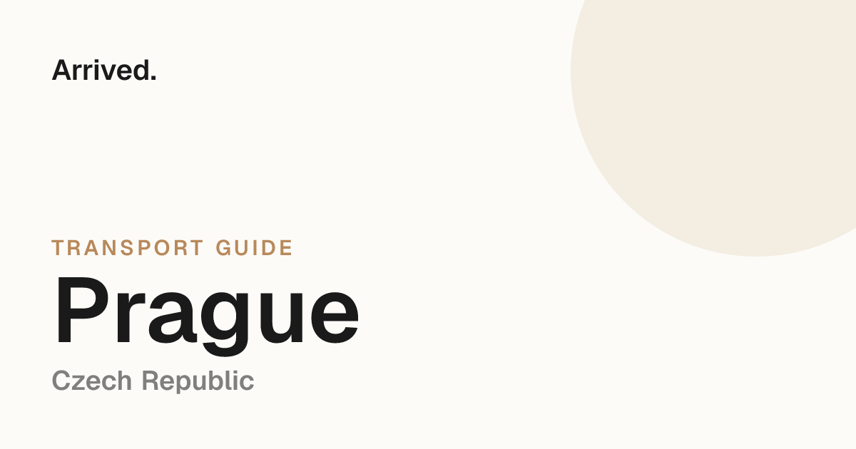 Prague transport guide