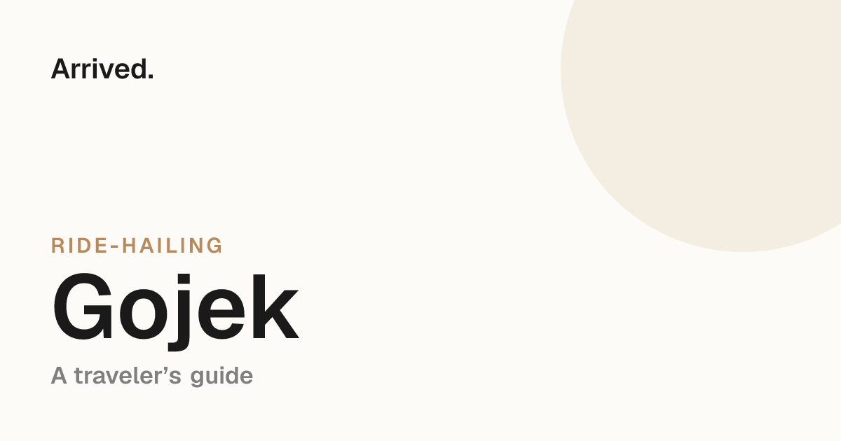 Gojek guide for travelers